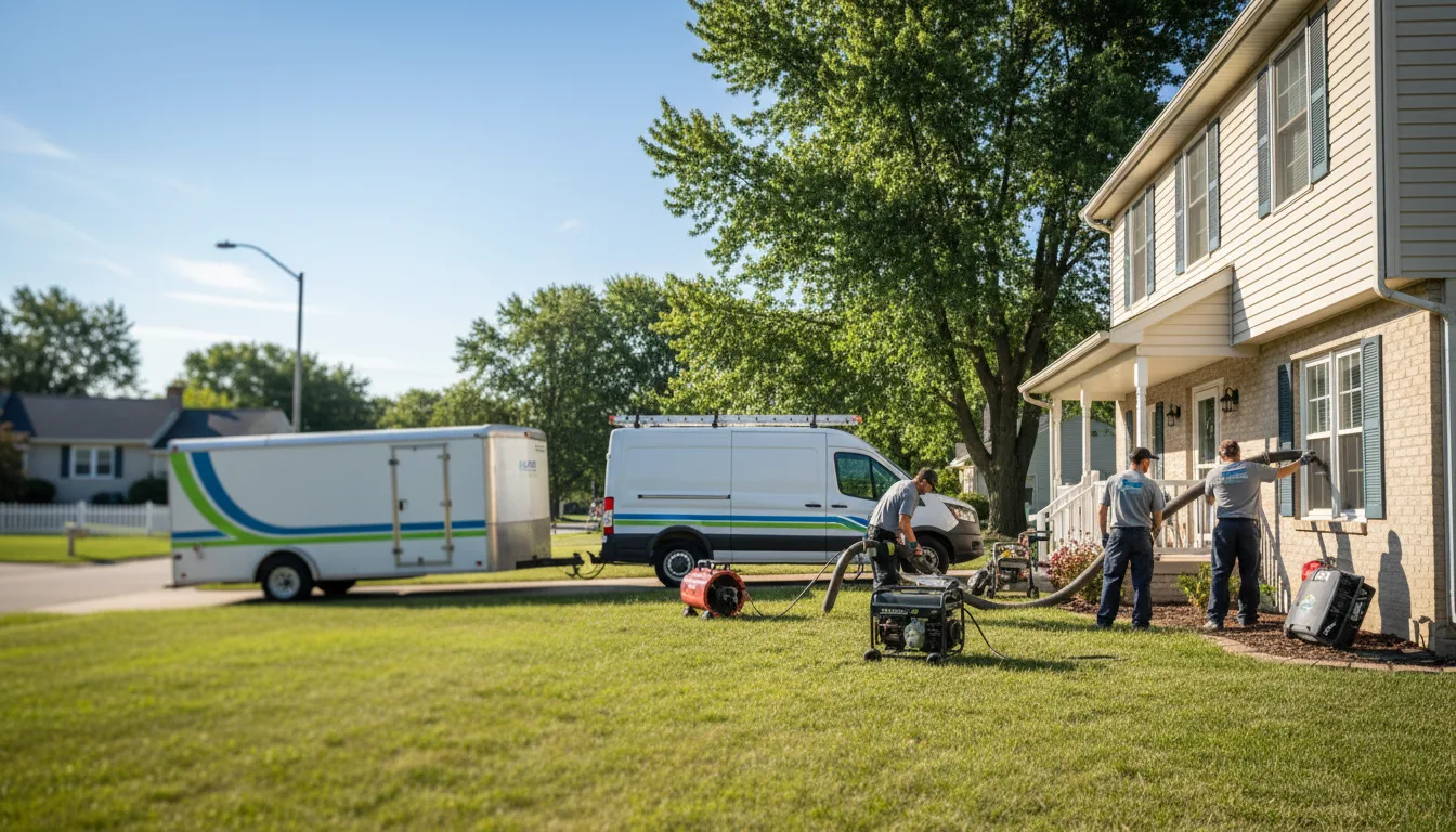 Flooded Basement Restoration And Cleanup With Repair in Treece, KS near me
